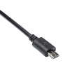 Akyga AK-AD-09 Micro USB-B (M) uz USB-A (F) OTG adaptera kabelis, 15 cm, melns