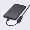 Akyga AK-AD-09 Micro USB-B (M) uz USB-A (F) OTG adaptera kabelis, 15 cm, melns