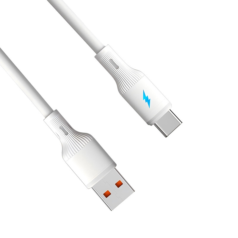 Akyga AK-USB-59 USB-A (M) uz USB-C (M) kabelis, USB 2.0, 1 m, silikons