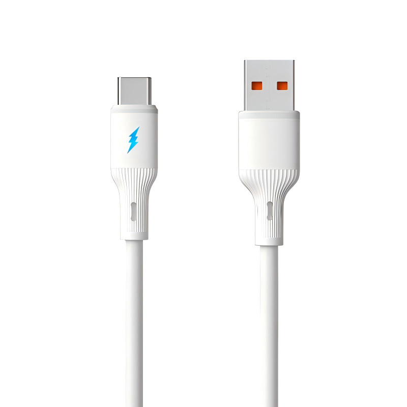 Akyga AK-USB-59 USB-A (M) uz USB-C (M) kabelis, USB 2.0, 1 m, silikons