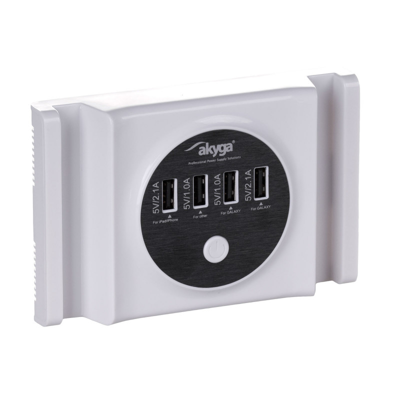 Universālais barošanas adapteris Akyga AK-TB-05 5.0V / 6.0A 30W 4x USB A 1.5m