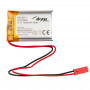 Akyga AKY0571 LP803040 Li-Po akumulators 3,7 V 1000 mAh ar PCM, JST 2,54 mm 2 kontaktu savienotāju, 150 mm vadiem
