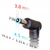 Akyga AK-ND-40 auto klēpjdatora lādētājs 19,5 V / 3,33 A, 65 W, 4,5 x 3,0 mm + tapa, saderīgs ar HP