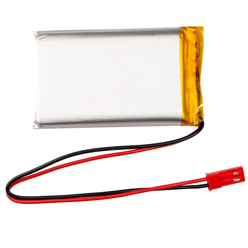 Akyga AKY0653 LP103740 Li-Po akumulators 3,7 V 1580 mAh ar PCM, JST 2,54 mm 2 kontaktu savienotāju, 150 mm vadiem