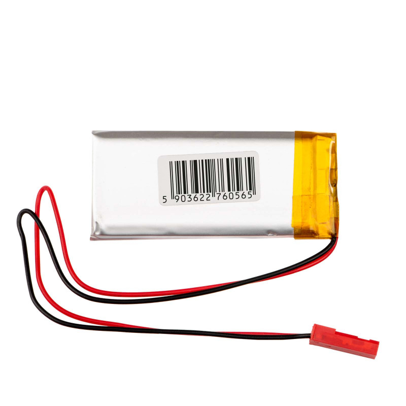 Akyga AKY0623 LP103058 Li-Po akumulators 3,7 V 1700 mAh ar PCM, JST 2,54 mm 2 kontaktu savienotāju, 150 mm vadiem
