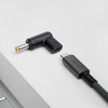 Akyga AK-ND-C16 USB-C – DC 5,5 x 3,0 mm + tapa adapteris klēpjdatora uzlādei, 18,5-20 V, 100 W
