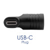 Akyga AK-ND-D13 DC 4,5 x 3,0 mm + tapa – USB-C PD adapteris klēpjdatora lādētājam, 65 W