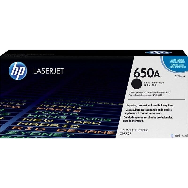 HP 650A CE270AH toneru kasetne, melna, 13 500 lpp. (1 gab.)