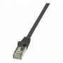 LogiLink CP1053S Cat.5e F/UTP komutācijas kabelis, 2 m, melns