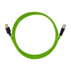 LogiLink CQM035S industriālais komutācijas kabelis, Cat.6A, PUR, M12 X-coded uz RJ45, 1 m
