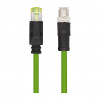 LogiLink CQM035S industriālais komutācijas kabelis, Cat.6A, PUR, M12 X-coded uz RJ45, 1 m