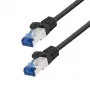 LogiLink CP4043S Cat.6A CCA S/FTP LSZH komutācijas kabelis, 1,5 m, EconLine, melns