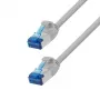 LogiLink CP5052S Cat.6A SLIM S/FTP LSZH patch kabelis, 2 m, pelēks