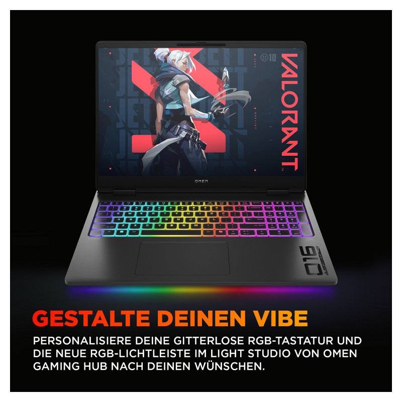 HP Omen MAX 16-ak0693ng BJ0V6EA#ABD portatīvais dators, AMD Ryzen AI 9 HX 375, 32 GB RAM, 1 TB SSD, NVIDIA GeForce RTX 5070 Ti