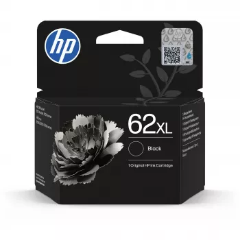 HP 62XL oriģinālā tintes kasetne D14SKAE#LS1, 7,5 ml, augstas ietilpības, melna