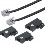 Schwaiger TAL6306533 tālruņa pieslēguma kabelis, universāls, 6 m, RJ-11, melns