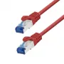 LogiLink CP4014S Cat.6A S/FTP patch kabelis, CCA, LSZH, 0,25 m, sarkans