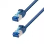 LogiLink CP5006S Cat.6A S/FTP patch kabelis, LSZH, SlimLine, 0,15 m, zils