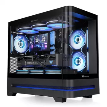 Thermaltake Arcus 190 TG ARGB Mini Tower datora korpuss, melns, rūdīts stikls