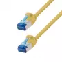 LogiLink CP5017S Cat.6A S/FTP SlimLine komutācijas kabelis, LSZH, 0,25 m, dzeltens