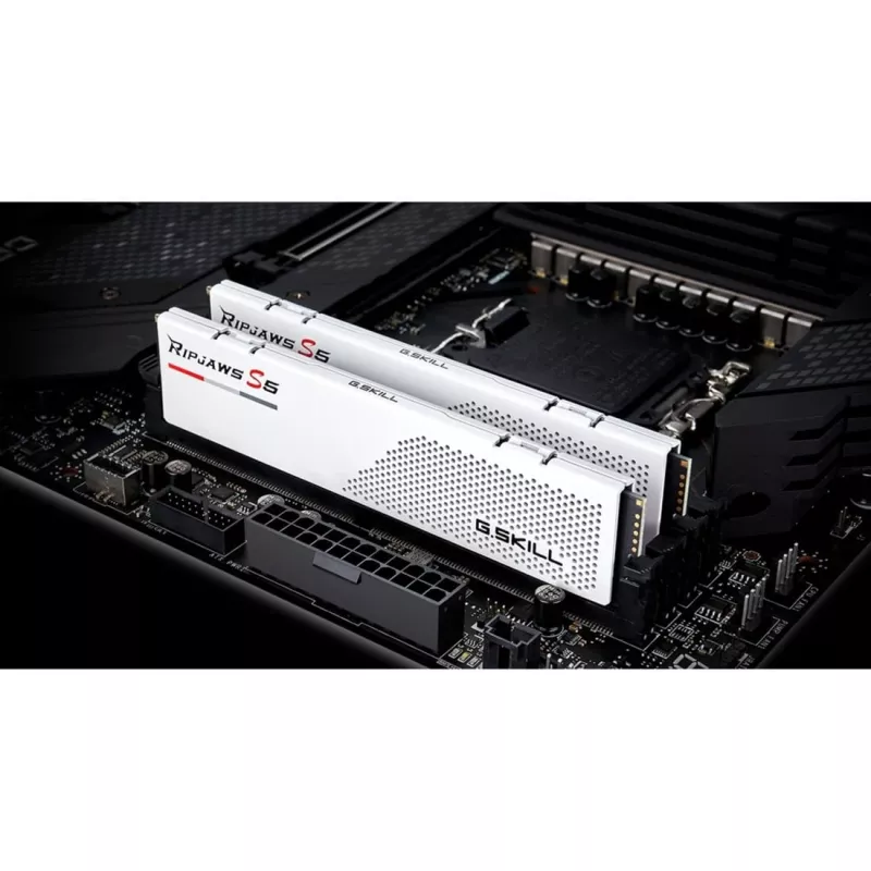 G.Skill Ripjaws S5 F5-5600J3036D32GX2-RS5W DDR5-5600 atmiņas komplekts, 64 GB (2 x 32 GB), balts