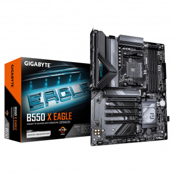 Gigabyte B550 X EAGLE mātesplate, AM4 ligzda, DDR4, līdz 128 GB