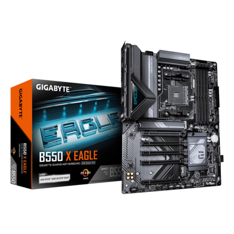 Gigabyte B550 X EAGLE mātesplate, AM4 ligzda, DDR4, līdz 128 GB