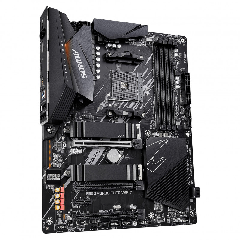 Gigabyte B550 AORUS ELITE WiFi7 mātesplate, AM4 ligzda, ATX, 4x DDR4