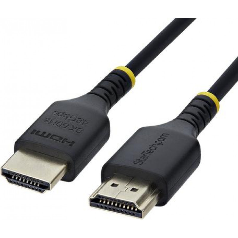 StarTech.com HDMI21-CBL-SLIM-50C plāns HDMI 2.1 kabelis, 50 cm, melns