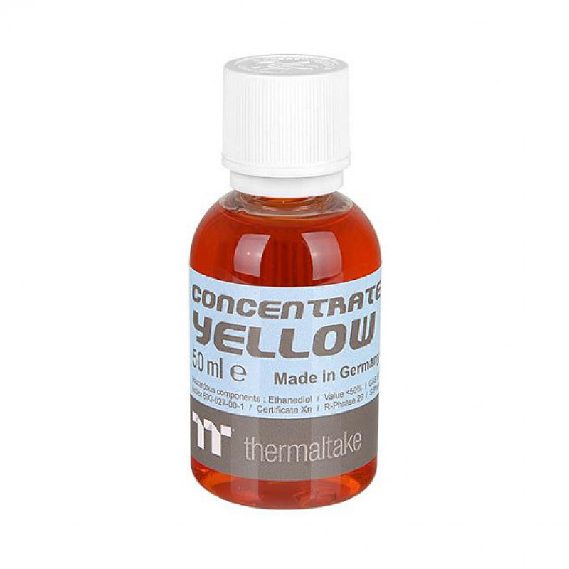 Thermaltake Tt Premium Concentrate šķidruma dzesēšanas koncentrāts, dzeltens, 4 × 50 ml (CL-W163-OS00YE-A)