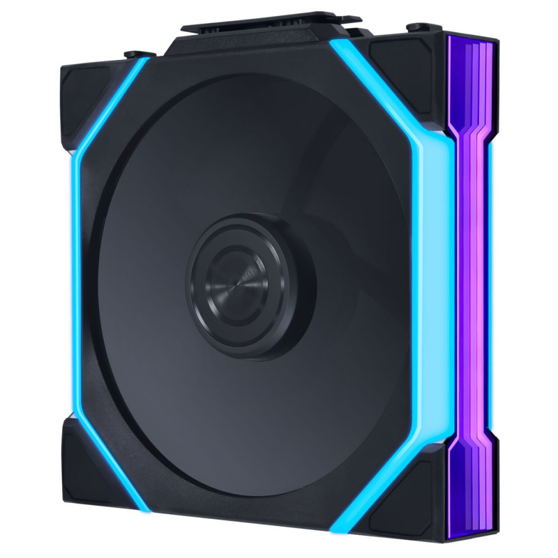 Lian Li UNI FAN SL FLEX Wireless PWM korpusa ventilators, ARGB, Infinity Mirror, 120 mm, melns