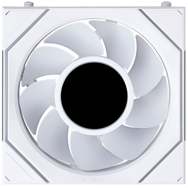 Lian Li UNI FAN SL-INF LCD FLEX Wireless korpusa ventilators, ARGB un LCD, Reverse Blade, 120 mm, balts