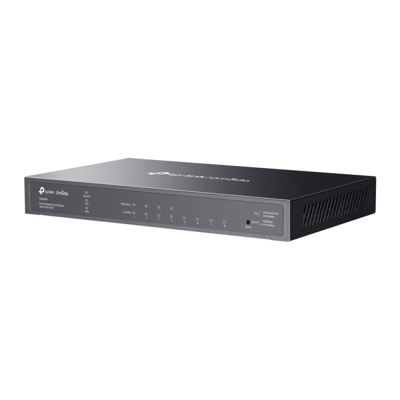 TP-Link SG2008P (TL-SG2008P) JetStream 8 portu Gigabit viedais komutators ar 4 PoE+ portiem