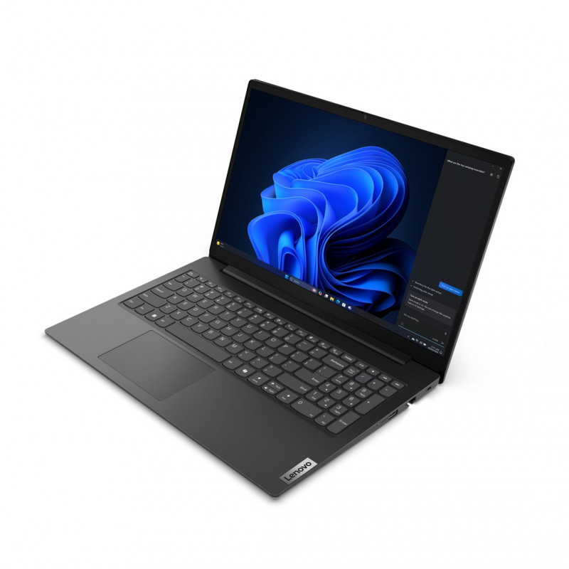 Lenovo V15 G5 IRL 15,6 collu portatīvais dators, i5-13420H, 8 GB DDR5, 512 GB SSD, Windows 11 Pro, melns, ar Lenovo Casual Backpack B210 mugursomu