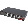 Getfort GF-120G-16P-240 PoE slēdzis, 16 x 10/100 PoE + 2 x GE + 2 x SFP, 240 W