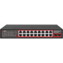 Getfort GF-220G-16P-240 PoE slēdzis, 16 x GE PoE + 2 x GE + 2 x SFP, 240 W