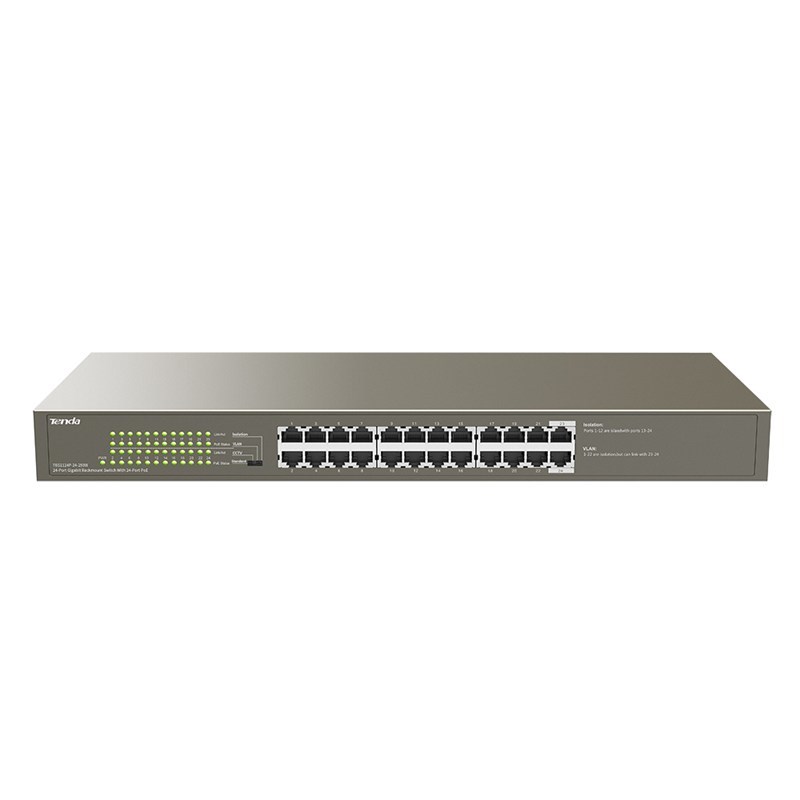 Tenda TEG1124P-24-250W PoE slēdzis, 24 porti, 250 W
