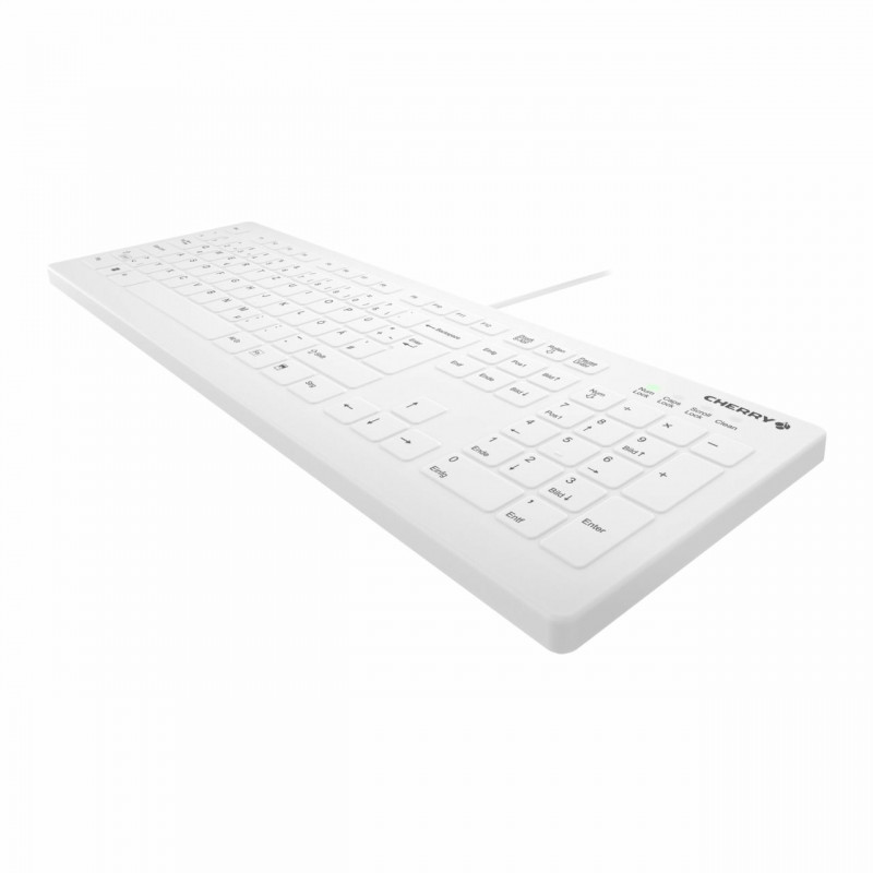 Cherry Contour Active Key AK-C8112-U1-W/EU medicīniskā tastatūra, vadu, ES izkārtojums, balta