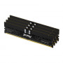 Kingston FURY Renegade Pro KF560R32RBEK4-128 DDR5-6000 ECC reģistrētās atmiņas komplekts, 128 GB (4 x 32 GB), melns