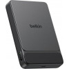 Belkin UltraCharge Pro Slim BPD022HQBK magnētiskais ārējais akumulators, 10000 mAh, melns, ar displeju