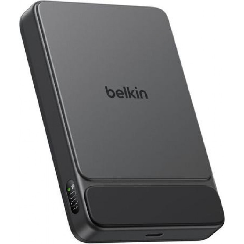Belkin UltraCharge Pro Slim BPD022HQBK magnētiskais ārējais akumulators, 10000 mAh, melns, ar displeju