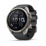 Garmin Fenix 9 Pro inReach viedpulkstenis, 51 mm, titāna korpuss, grafīta/melna silikona siksniņa