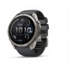 Garmin Fenix 9 Pro inReach viedpulkstenis, 51 mm, titāna korpuss, grafīta/melna silikona siksniņa