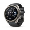 Garmin Fenix 9 Pro inReach viedpulkstenis, 51 mm, titāna korpuss, grafīta/melna silikona siksniņa