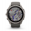 Garmin Fenix 9 Pro inReach viedpulkstenis, 51 mm, titāna korpuss, grafīta/melna silikona siksniņa