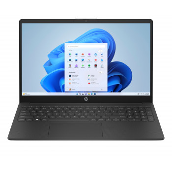 HP 15-fd0120ng 15,6 collu FHD portatīvais dators, Intel N250, 8 GB RAM, 128 GB UFS, Windows 11, vācu tastatūra (QWERTZ)