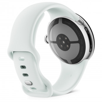 Google Pixel Watch 5 WiFi viedpulkstenis, 41 mm, Polished Silver / Fog, GA10898-DE