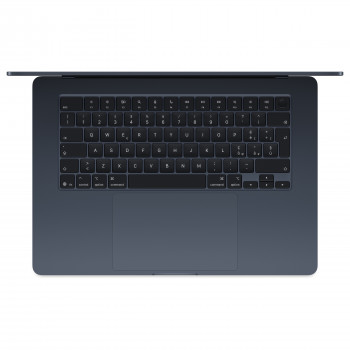 Apple MacBook Air 15 M5 portatīvais dators, 32 GB RAM, 512 GB SSD, pusnakts krāsā, vācu tastatūra, 70 W USB-C barošanas adapteris