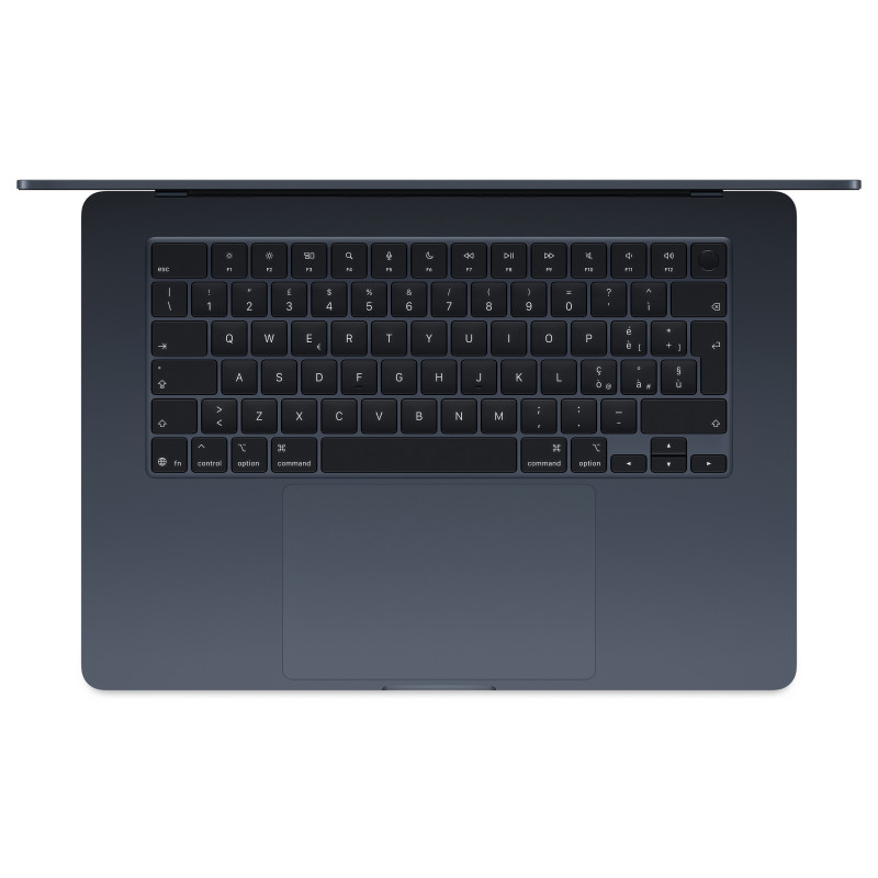 Apple MacBook Air 15 M5 portatīvais dators, 32 GB RAM, 512 GB SSD, pusnakts krāsā, vācu tastatūra, 70 W USB-C barošanas adapteris