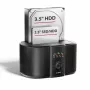 Axagon ADSA-SC dokstacija 2,5/3,5 collu SATA diskiem, USB-C 5 Gbps, ar klonēšanas funkciju
